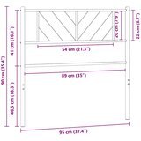  Metalno zamjensko uzglavlje bijelo 90 cm | Eponuda.ba