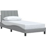 Okvir za krevet bez madraca Hanko svjetlosivi 80x200 cm od tkanine | shoptok.hr