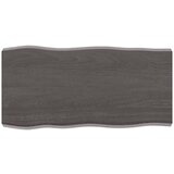 vidaXL Stolna ploča tamnosiva 80 x 40 x (2 - 6) cm obrađena hrastovina Cijene