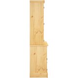  Visoka komoda Corona smeđa 112x43x196 cm borovina meksički stil | Eponuda.com