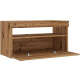 vidaXL 2-dijelni TV ormarić s LED svjetlima Umjetnički izrađen hrast | shoptok.hr