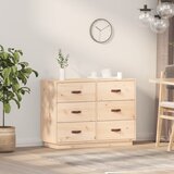 vidaXL Komoda 100x40x75 cm trdna borovina Cene