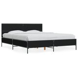  Okvir za krevet crni 150x200 cm konstruirano drvo i metal | Eponuda.ba