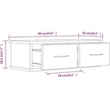  Zidni ormarić boja sivog hrasta 60x26x18,5 cm konstruirano drvo | shoptok.hr