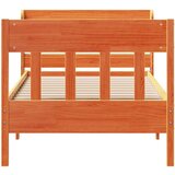 vidaXL Okvir kreveta bez madraca voštano smeđi 75 x 190 cm od borovine | shoptok.hr