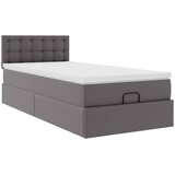  Otomanski okvir kreveta s madracem sivi 80x200cm umjetna koža | shoptok.hr