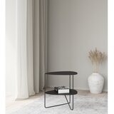 LIND DNA Črna kovinska klubska mizica 37x44 cm Curve Double Bull – | Shoptok.si