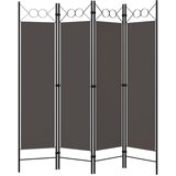 Furnova Paravan 4-delni antraciten 160x180 cm, (21929830) | Shoptok.si