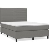 The Living Store Box spring postelja z vzmetnico temno siva 140x200 cm blago - Box Spring Postelja, (21519834) | Shoptok.si