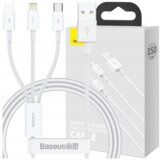Baseus KABEL USB-A NA USB-C ZA LIGHTNING MICRO USB 3.5A 1M BEL, (21980640) | Shoptok.si