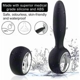 Aixiasia Dylon-Remote - punjivi, radio analni vibrator (crni) | shoptok.hr