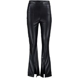 Trendyol Black Flare Flare Woven Faux Leather Cuff Detail Trousers | Eponuda.ba