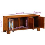  Shrambne in vhodne klopi Rjava, večbarvna Trden sheesham les, (22048546) | Shoptok.si