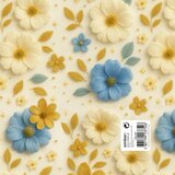 Ambar Ukrasni papir tabak - Classic, Daisies Cene