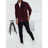DStreet Sweter męski rozpinany bordowy | shoptok.hr