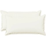  Jastuk s jastukom HOUTEN 2 kom. Bijela Umjetni lan - Bijela 40 x 80 cm 2 | shoptok.hr