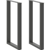 vidaXL noge za stolić u-oblika 2 kom antracit 60x(100-101) cm čelik | shoptok.hr