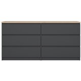Tvilum Temno siva komoda 154x76x50 cm Naia – | Shoptok.si