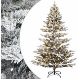  Umjetno božićno drvce s nogom 150 cm 150 LED lampica - Bijela 150 cm s LED svjetlima | shoptok.hr