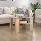 vidaXL Stolić za kavu boja hrasta sonome 60 x 60 x 42 cm od iverice Cijene