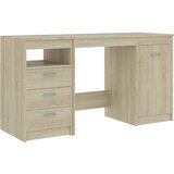 Maison Chic Pisalna miza - pisarniška miza - Računalniška miza sonoma hrast 140x50x76 cm iverna plošča, (21785151) | Shoptok.si