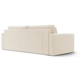 Cosmopolitan Design Bež žametna raztegljiva sedežna garnitura s prostorom za shranjevanje 238 cm Belfast – | Shoptok.si