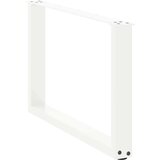  noge kavne mize v obliki črke u 2 kosa bela 70x(42-43) cm jeklo, (21828228) | Shoptok.si