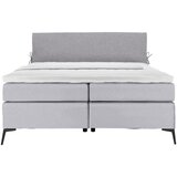 Hom`in POSTELJA BOXSPRING 160 cm x 200 cm , tekstil siva, svetlo siva | Shoptok.si