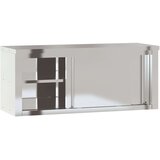  Kuhinjski zidni ormarić s kliznim vratima od nehrđajućeg čelika | shoptok.hr