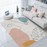 Mila Home kremno bela pralna preproga 80x150 cm abstract shapes – | Shoptok.si