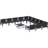 vidaXL Sjedeća garnitura za vrt 12 pcs Antracit Čelik | shoptok.hr
