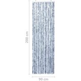 vidaXL Zastor protiv insekata srebrni 90 x 200 cm šenil | shoptok.hr