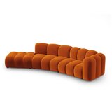 Micadoni Home Oranžna kotna sedežna garnitura (desni kot) Lupine – | Shoptok.si