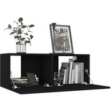  6-dijelni set TV ormarića od iverice crni | shoptok.hr