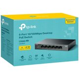 Tp-link LiteWave LS106LP network switch Unmanaged Fast Ethernet (10/100) Power over Ethernet (PoE) Black Slike
