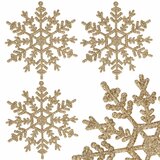springos set božićnih ukrasa “Snježne pahulje”, 12 cm, 3 kom, zlatne | shoptok.hr