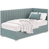 Ghado Plavi kutni dječji krevet s prostorom za odlaganje s madracem 90x200 cm Snugi - | shoptok.hr