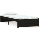  Za krevet crni drveni 75 x 190 cm 2FT6 mali jednokrevetni | shoptok.hr