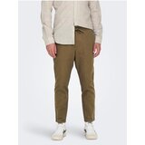 Only Brown Men's Trousers with & SONS Linus - Men Cene