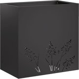  Vrtna saksija 2 kom. Crna 50 x 30 x 49 cm Čelična vrata | shoptok.hr
