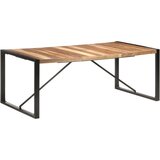  Blagovaonski stol 200 x 100 x 75 cm od masivnog drva i šišama | shoptok.hr