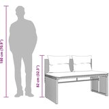  4-dijelni set vrtnih sofa od poliratana s jastucima crni | shoptok.hr