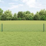  Zavarena žičana ograda s 44 U postovima Zeleno 0.4x100 m Čelik | shoptok.hr