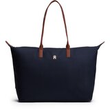 Tommy Hilfiger Nakupovalna torba marine / rjava / zlata | Shoptok.si
