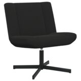 Crna Vrtljiv stol Črna 63 x 75 x 76 cm Ovčja koža, (5000288966) | Shoptok.si