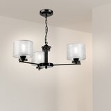  Luster na lancu ROSA 3xE27/60W/230V crna/siva | Eponuda.com