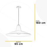 Lesnina XXXL VISEČA NIHALNA SVETILKA 65/65/160 cm E27 | Shoptok.si