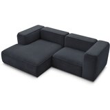Bobochic Paris Temno modra kotna sedežna garnitura iz tkanine bouclé (levi kot) Zephyr – | Shoptok.si