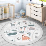 Mila Home Svijetlo sivi perivi dječji tepih za igru ø80 cm Dino Park – | shoptok.hr