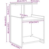  Noćni ormar Staro drvo 40 x 35 x 60 cm Konstruirano drvo | shoptok.hr
